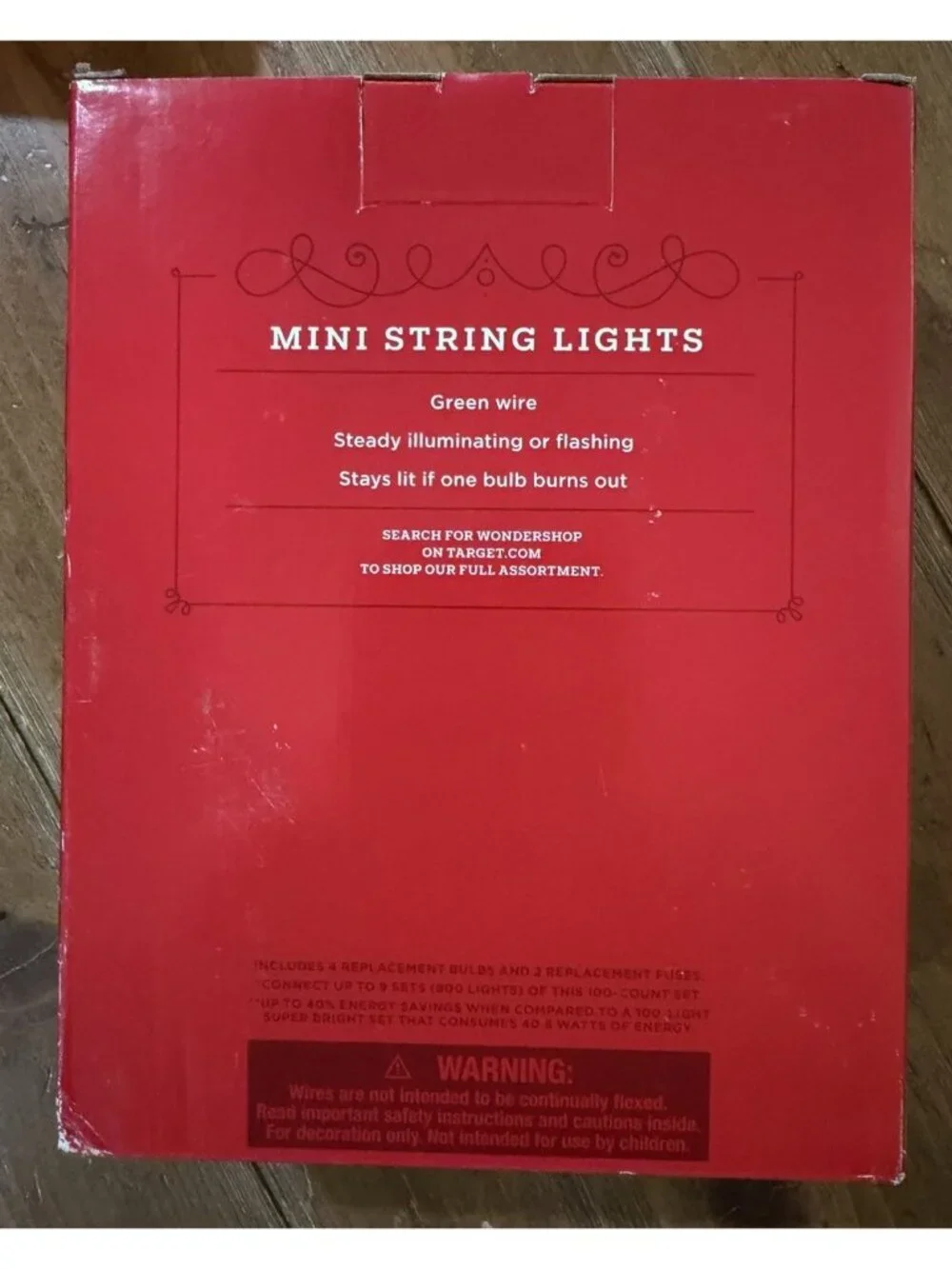 New-Christmas Lights 4 Boxes Wondershop 100 Bulbs White Mini Lights Green Wire